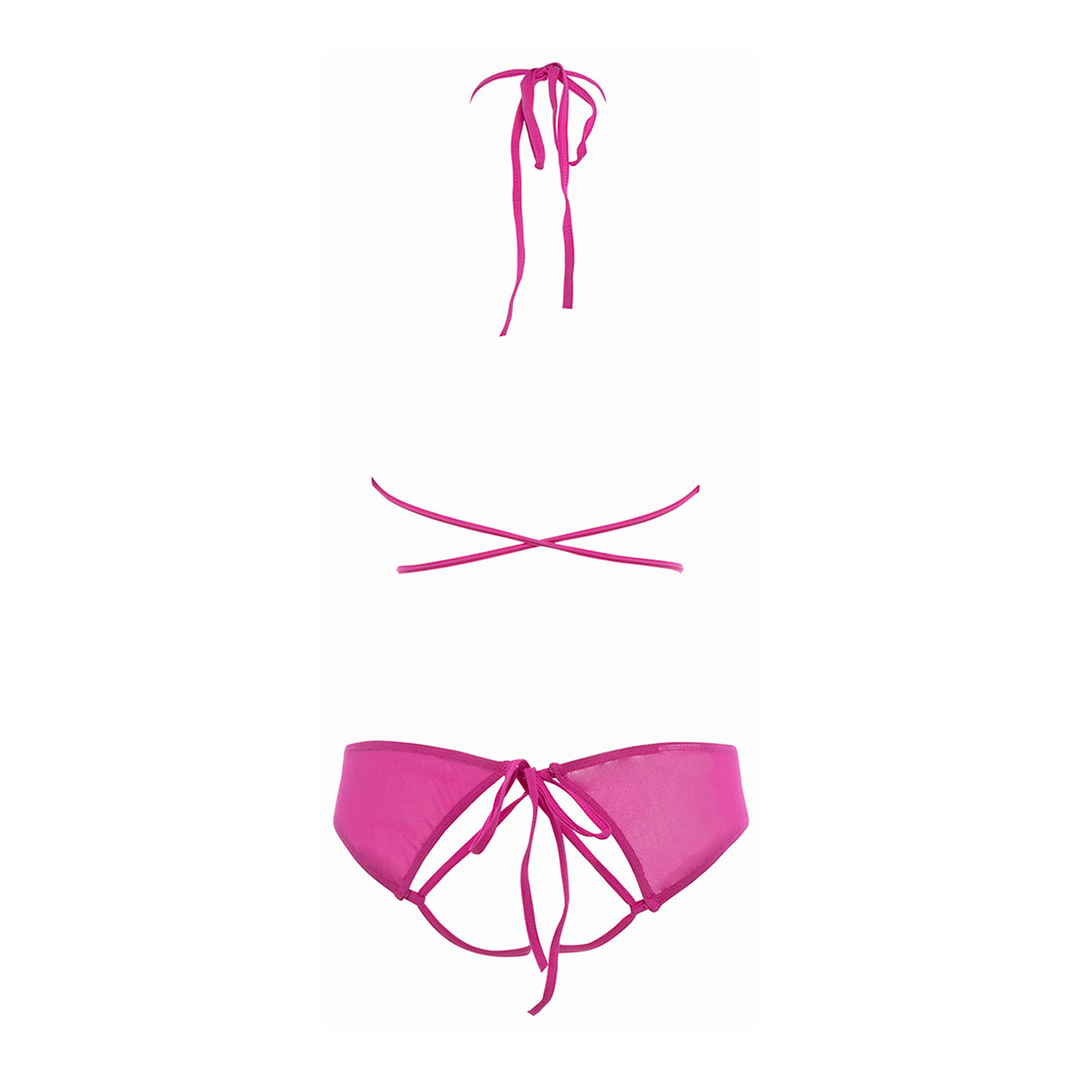 Marley - Peekaboo und Panty - L/XL - Hot Pink