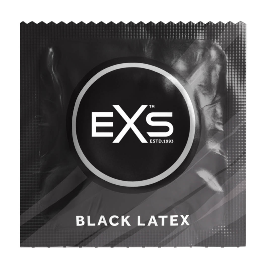 EXS Schwarze Latex - Kondome - 12 Stück