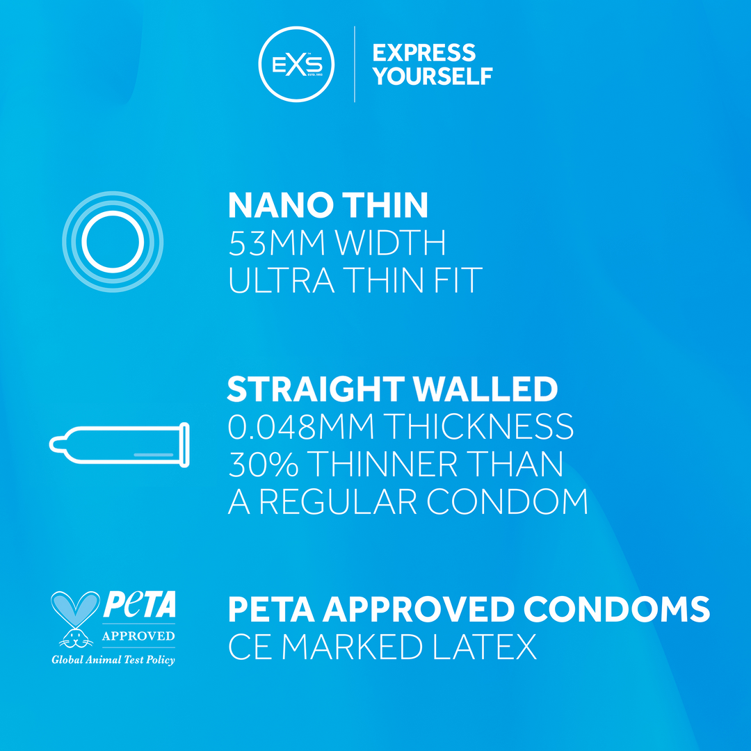 EXS Nano Dünn - Kondome - 3 Stück