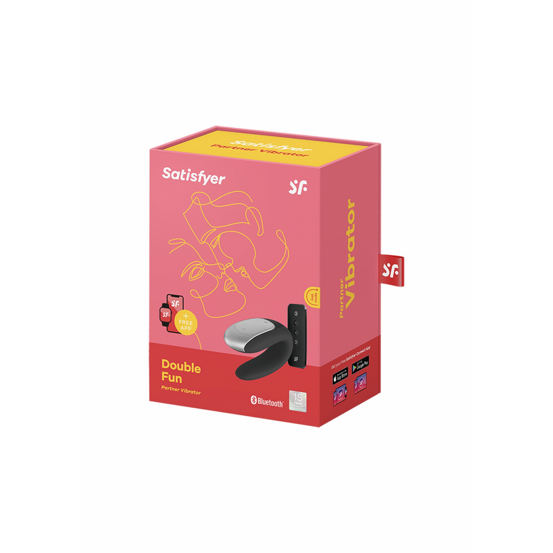 Doppelter Spaß - Partner-Vibrator - Schwarz