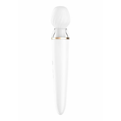 Doppelte Wand-er Wand - Massage-Wand und Vibrator - Weiß