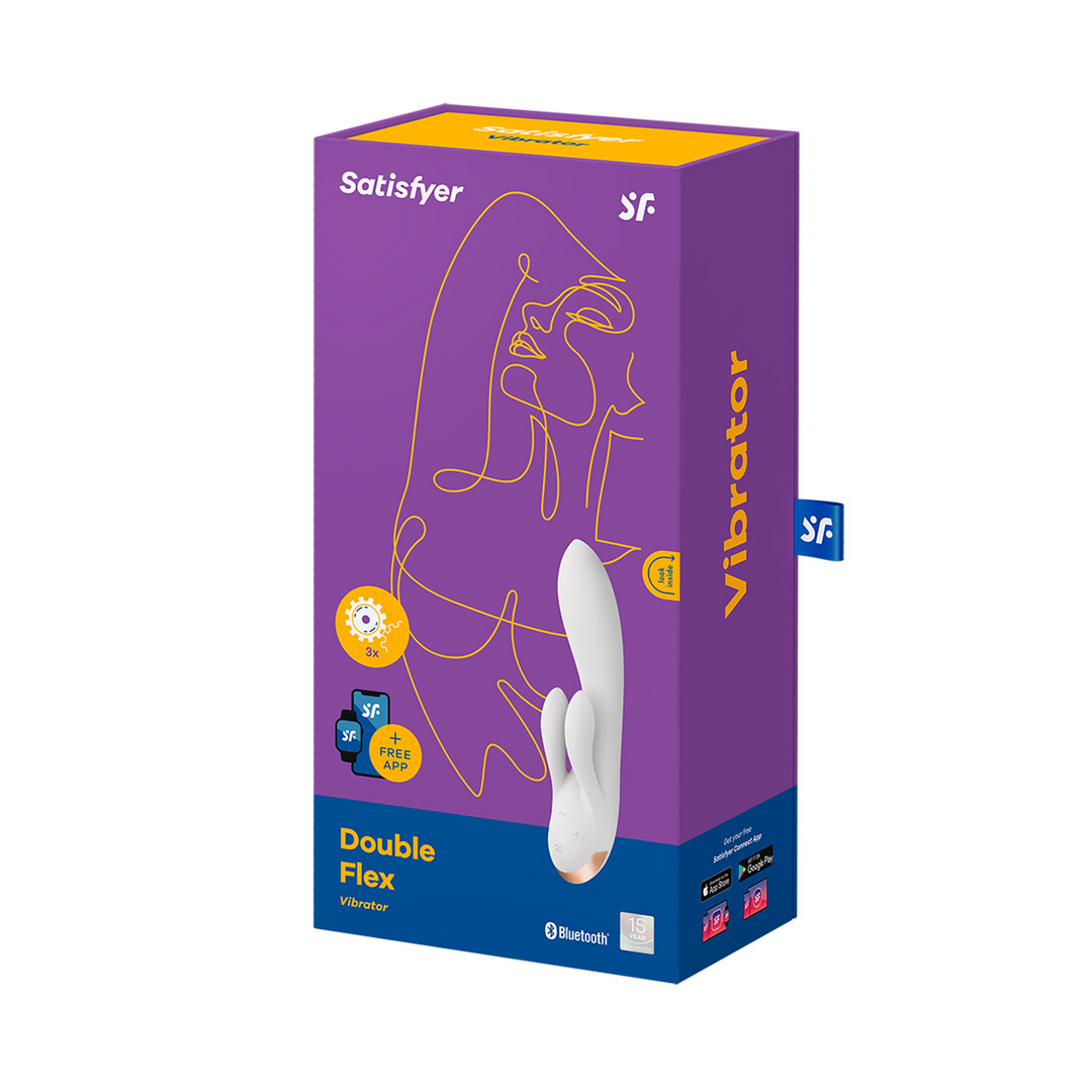 Double Flex - Rabbit Vibrator - Weiß