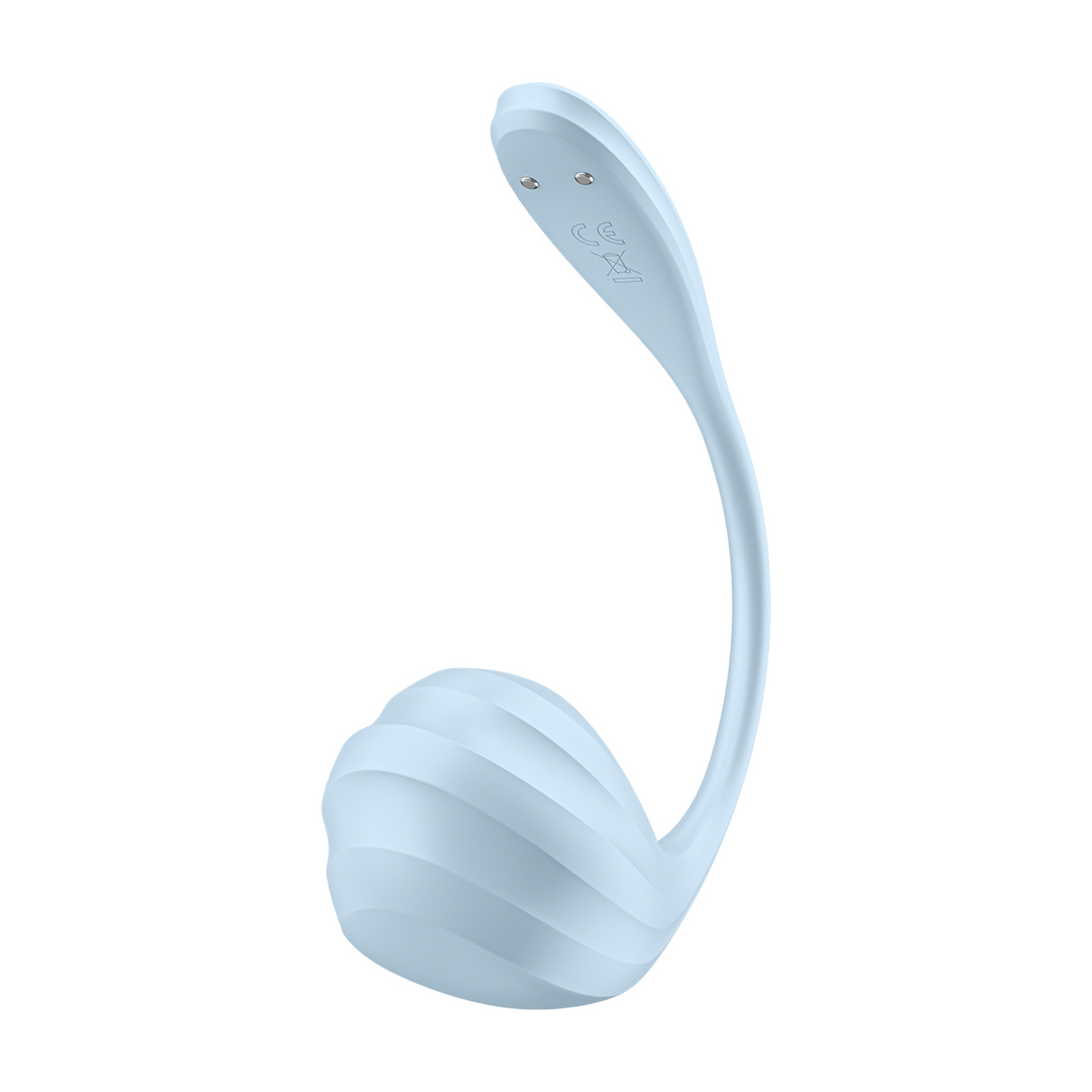 Smooth Petal Connect App - Tragbarer Paar-Vibrator - Hellblau