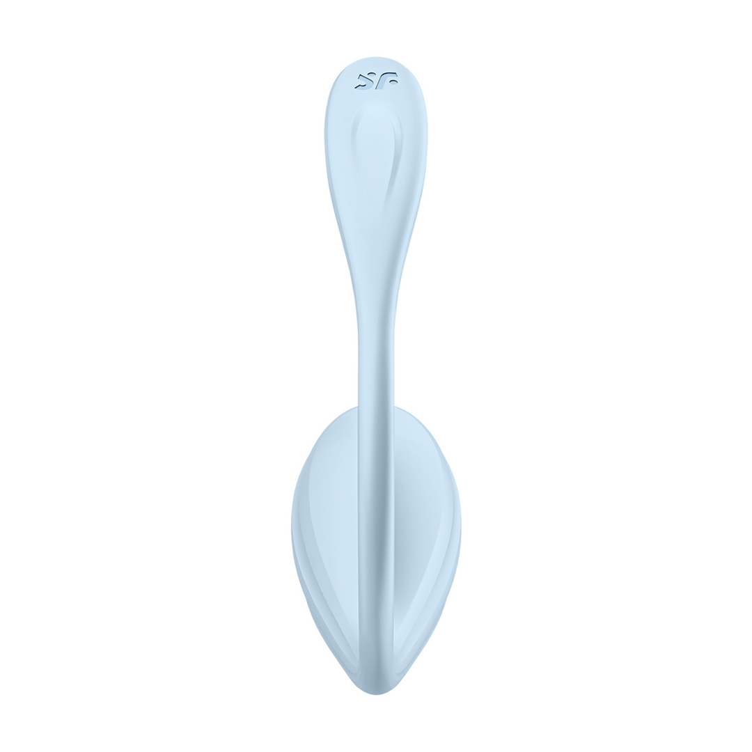 Smooth Petal Connect App - Tragbarer Paar-Vibrator - Hellblau