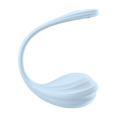 Smooth Petal Connect App - Tragbarer Paar-Vibrator - Hellblau