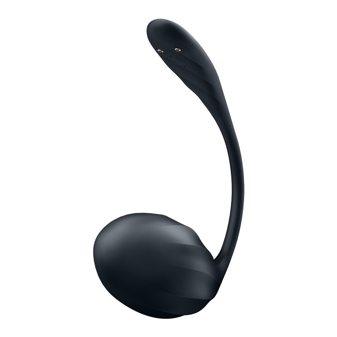Rippelblüten-Connect-App - Tragbarer Paarvibrator - Schwarz