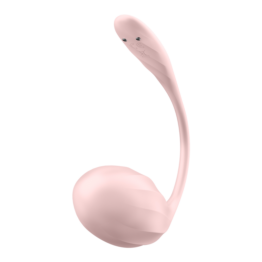 Ribbed Petal Connect App - Tragbarer Paar Vibrator - Rose
