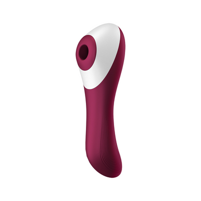 Dual Crush - Insertierbarer doppelter Luftdruckvibrator - Weinrot