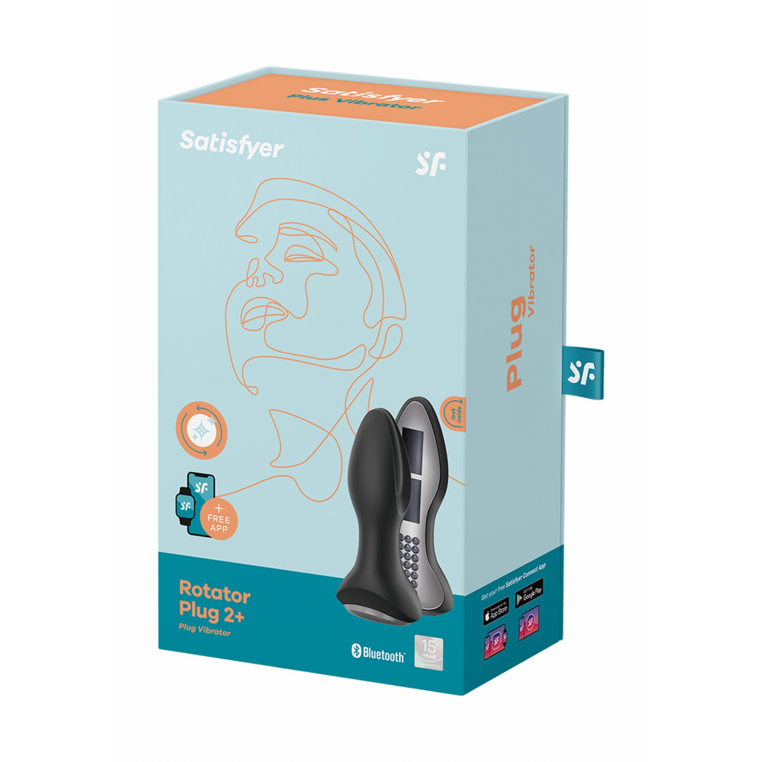 Rotar Plug 2Plus - Vibrierender Butt Plug mit App - Schwarz