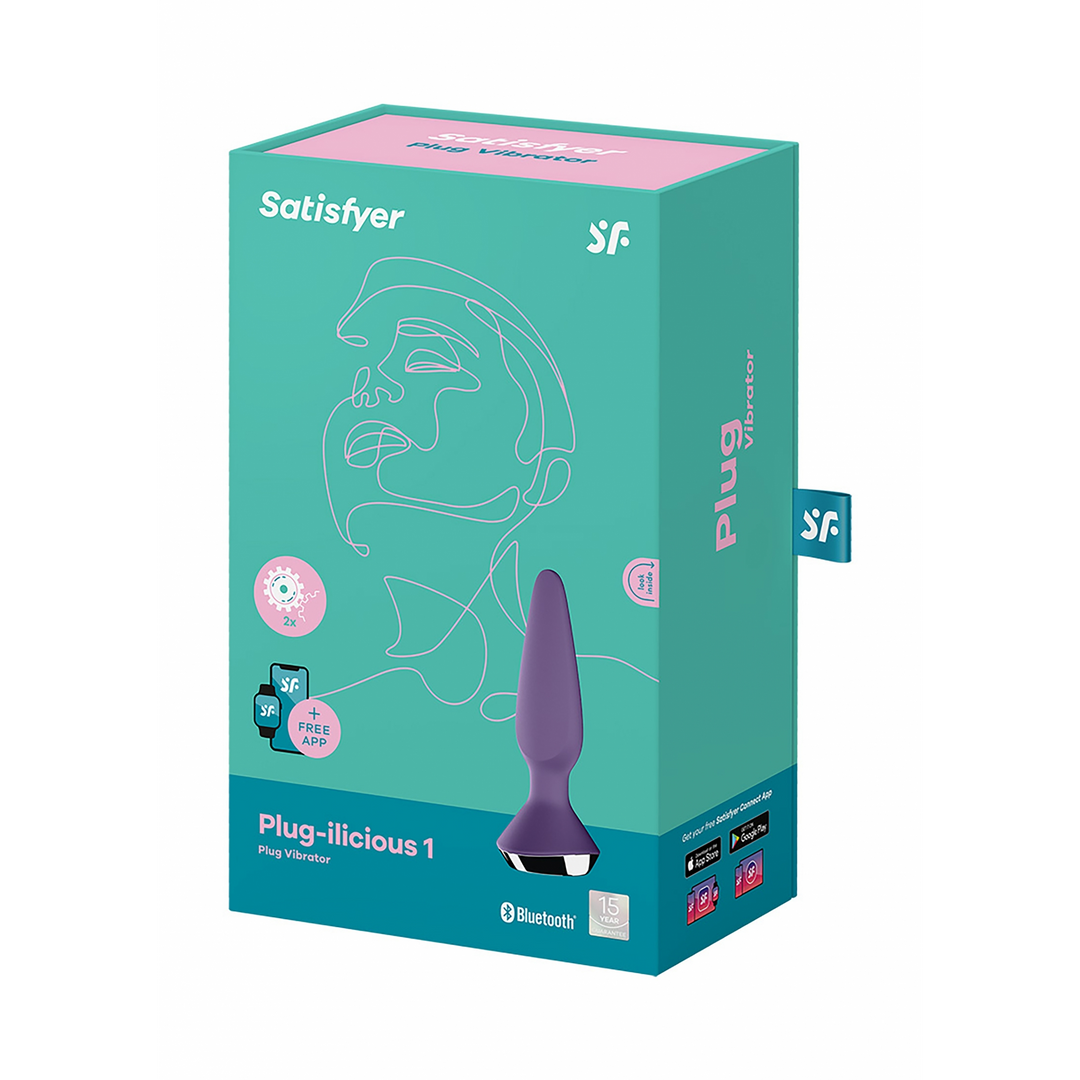 Plug-ilicious 1 - Vibrationsanalplug - Lila