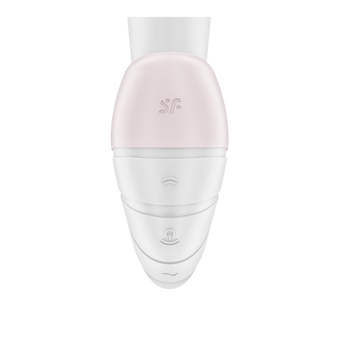 Supernova - Einsetzbarer Doppel-Luftstoß-Vibrator - Weiß