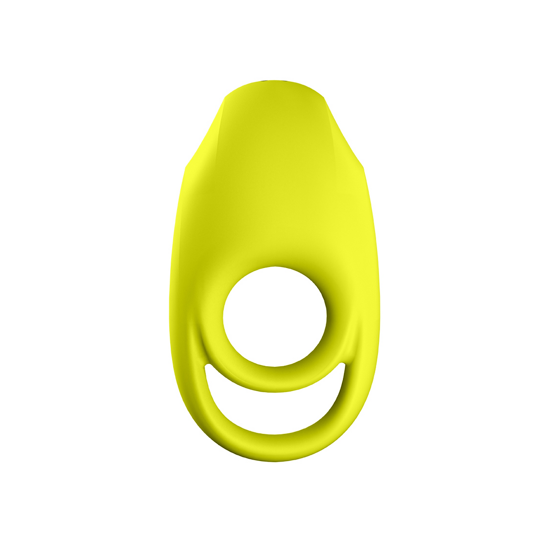Spektakulär - Doppelriemen vibrierender Cockring - Neon Grün