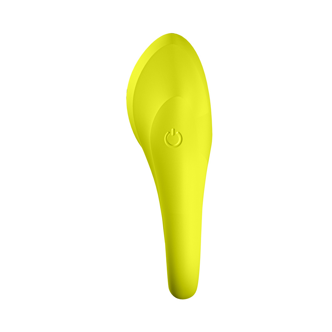 Spektakulär - Doppelriemen vibrierender Cockring - Neon Grün
