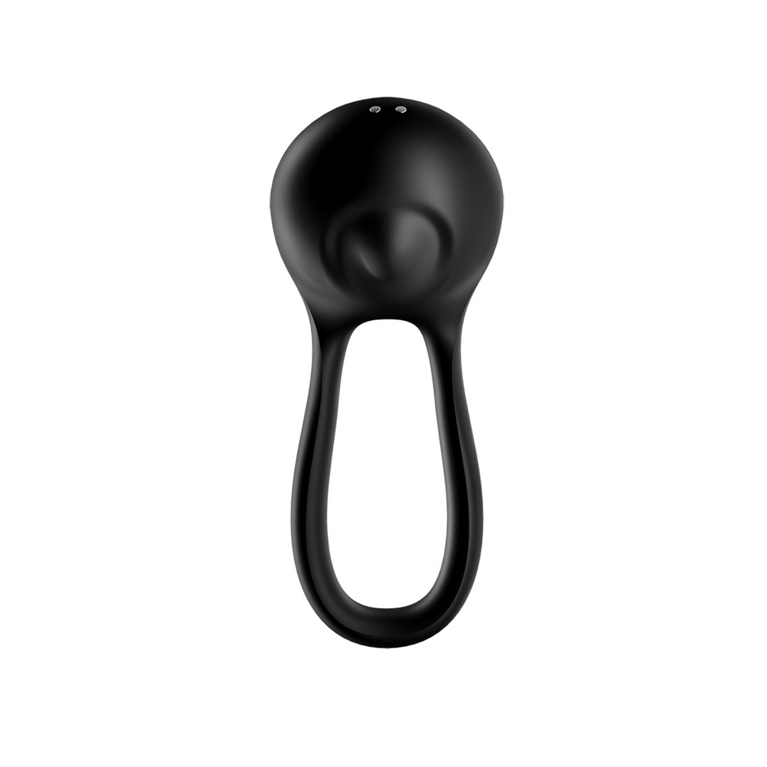 Majestic Duo - Doppelriemen Vibrationscockring - Schwarz