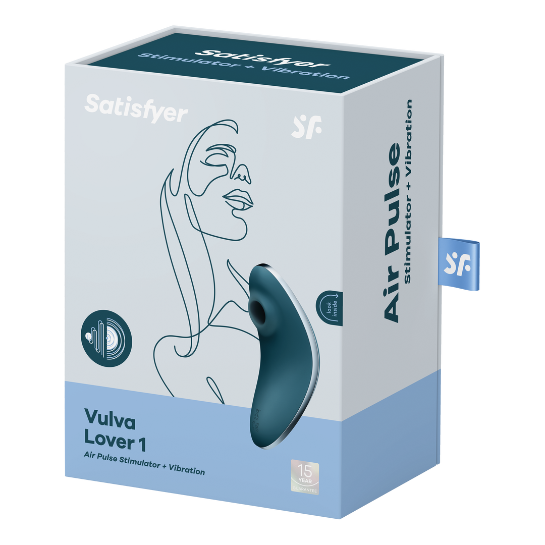 Vulva Lover 1 - Doppelter Luftimpuls-Vibrator - Blau
