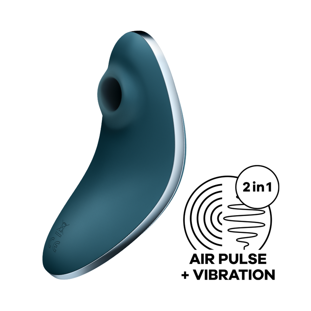 Vulva Lover 1 - Doppelter Luftimpuls-Vibrator - Blau
