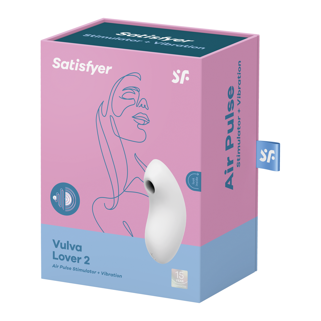 Vulva Lover 2 - Doppelter Luftdruck-Vibrator - Weiß