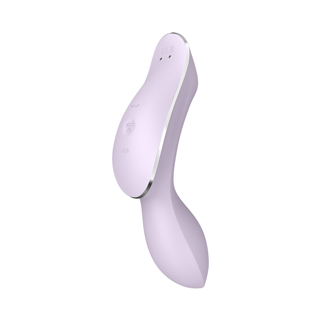 Curvy Trinity 2 - Insertierbarer Luftdruck-Vibrator - Violett