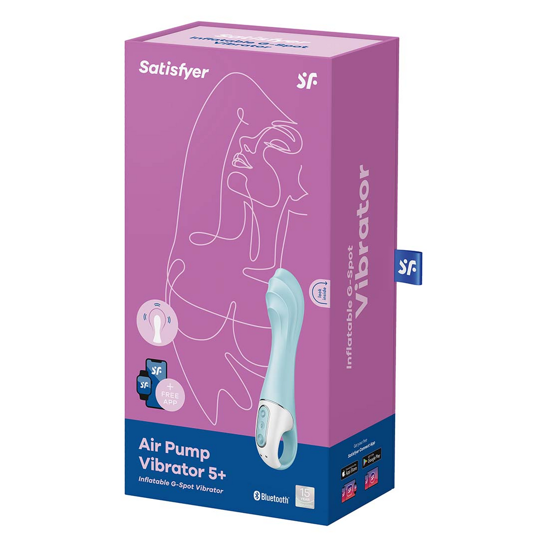 Luftpumpe Vibrator 5 - aufblasbarer Vibrator - Blau