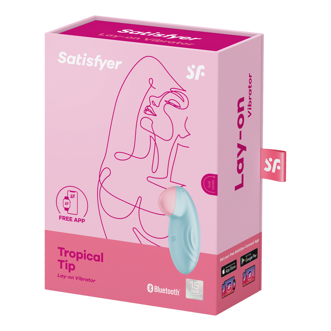 Tropischer Tipp - Aufliegevibrator - Vibrator - Hellblau