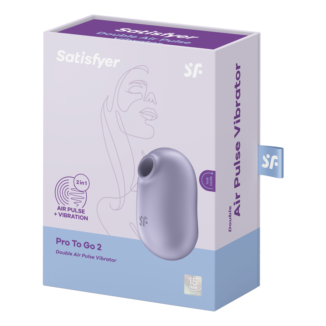 Pro to Go 2 - Doppel Luftimpuls Vibrator - Violett
