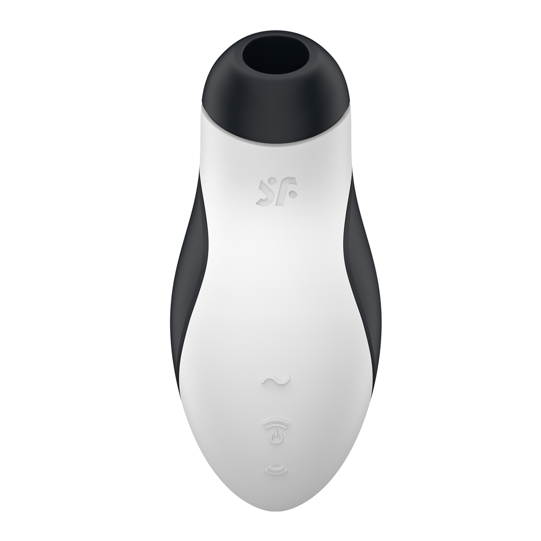 Orca - Luftimpulsstimulator und Vibrator - Schwarz/Weiß