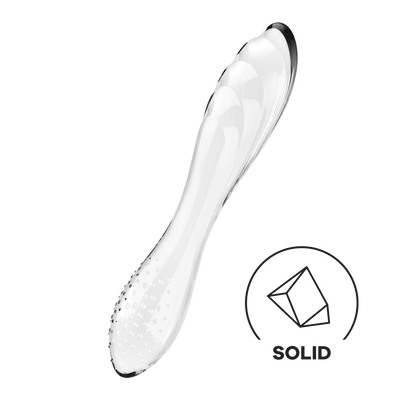 Blitzendes Kristall 1 - Glas Dildo - Transparent