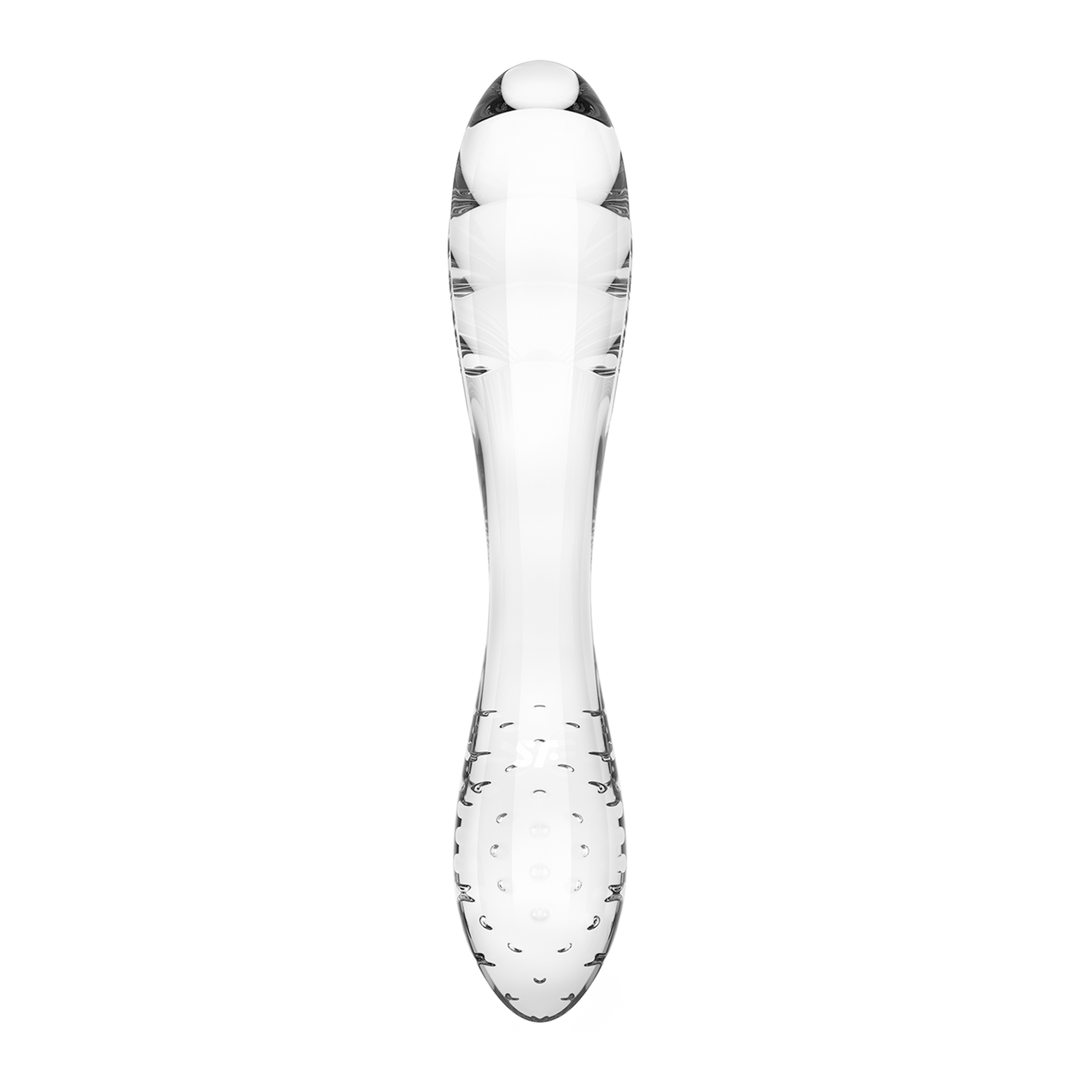 Blitzendes Kristall 1 - Glas Dildo - Transparent