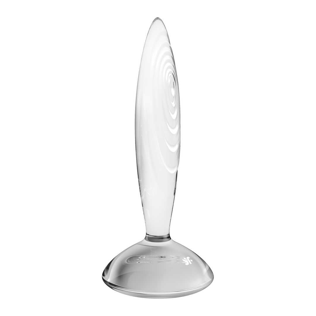 Sprudelndes Kristall - Glas Dildo - Transparent