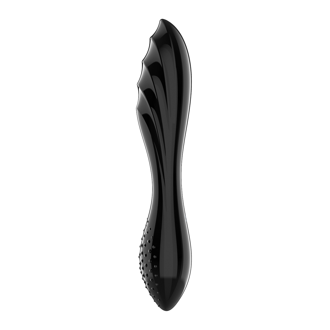 Blitzendes Crystal 1 - Glas Dildo - Schwarz