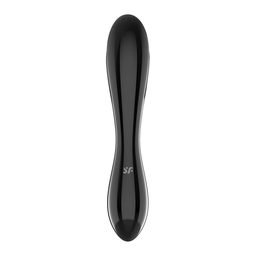 Blitzendes Crystal 1 - Glas Dildo - Schwarz