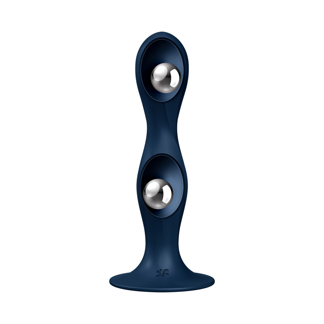 Doppel Ball-R - Gewichteter Dildo - Dunkelblau