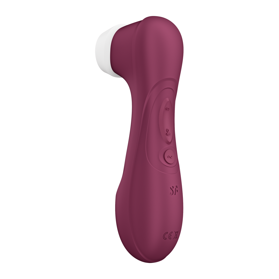 Pro 2 Generation 3 - Doppel-Luftstoß-Vibrator - Flüssige Luft - Weinrot