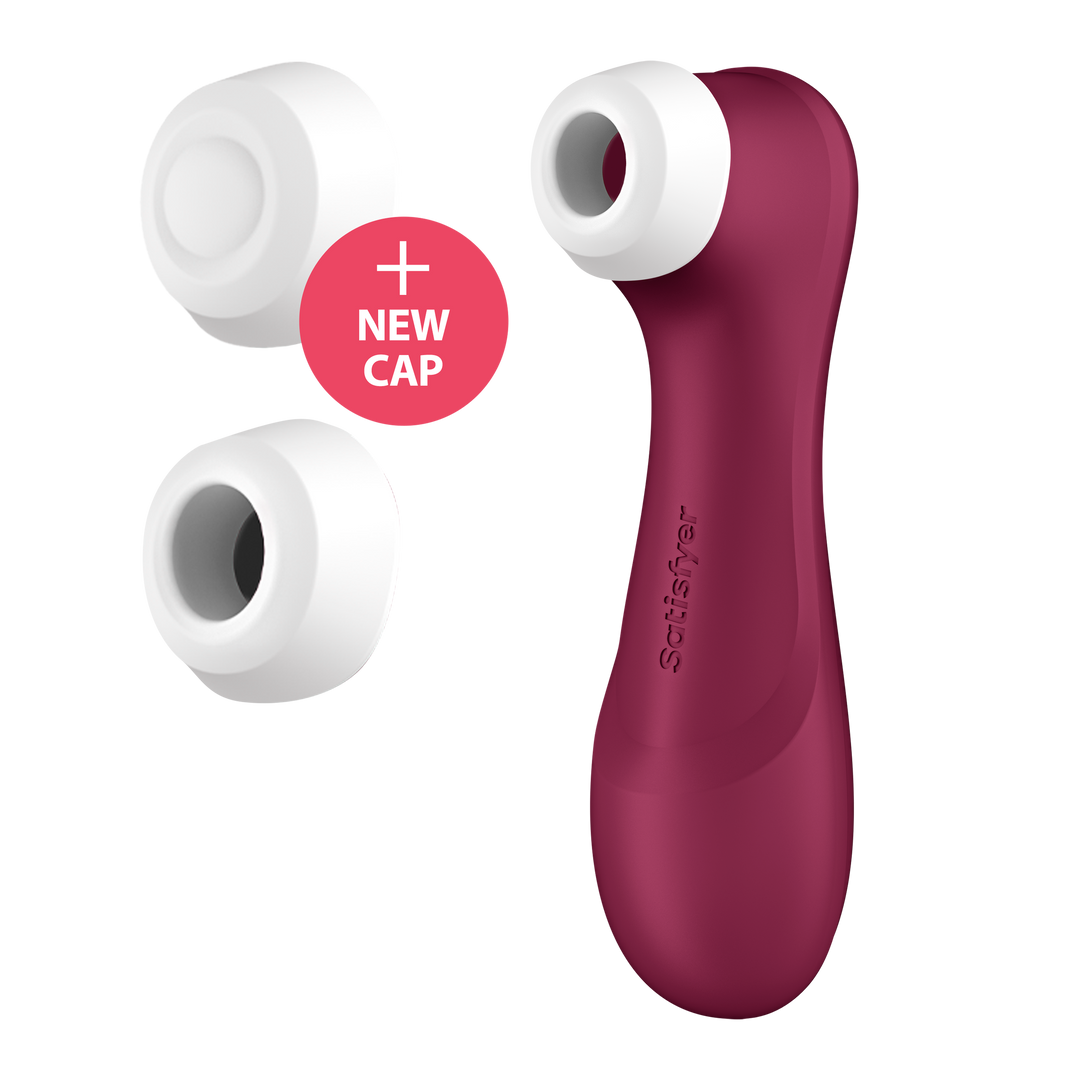 Pro 2 Generation 3 - Doppel-Luftstoß-Vibrator - Flüssige Luft - Weinrot