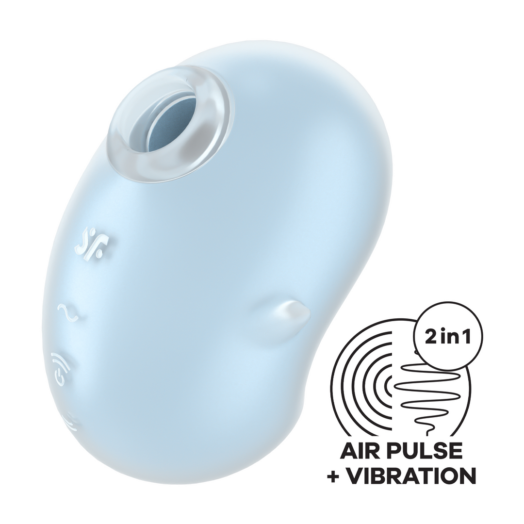 Cutie Ghost - Air Pulse Vibrator - Blau