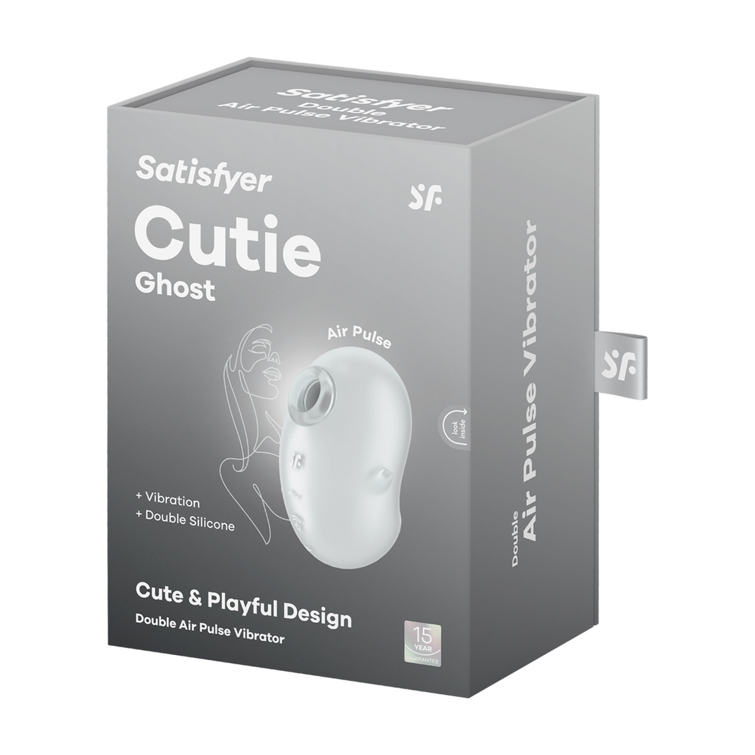 Cutie Ghost - Air Pulse Vibrator - Weiß