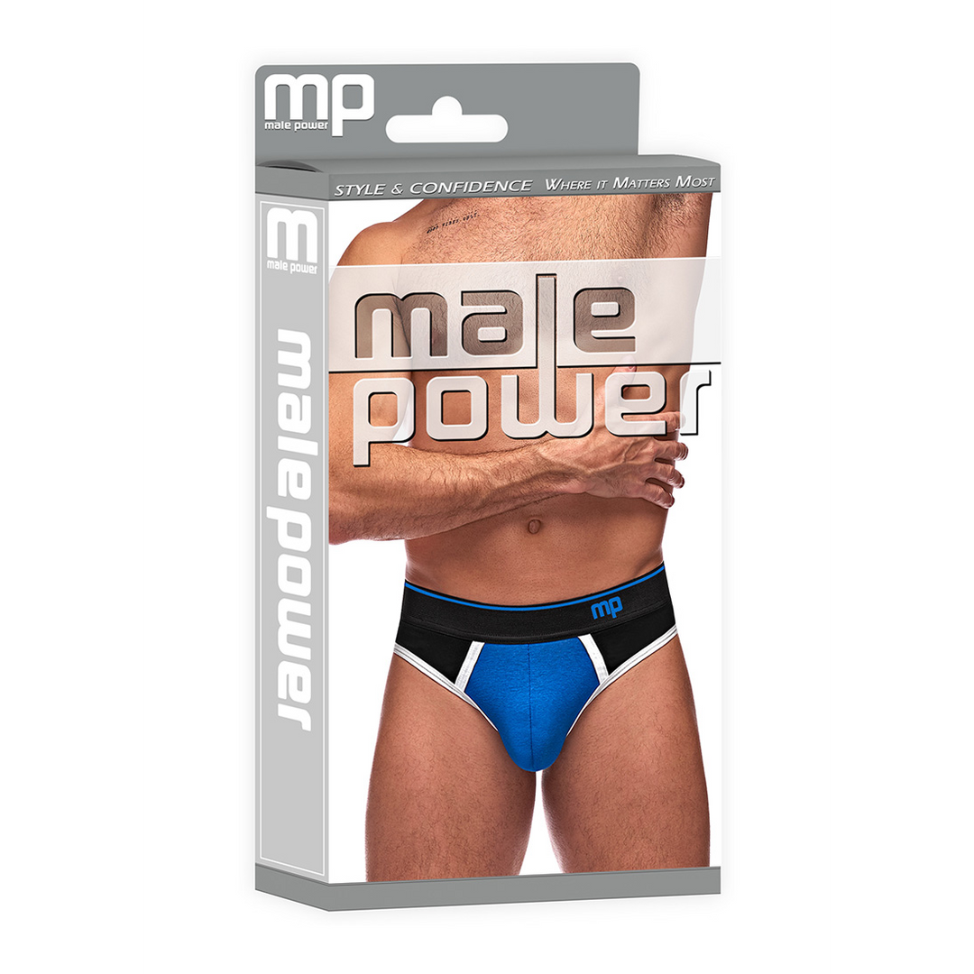 Panel Thong - S/M - Schwarz/Blau
