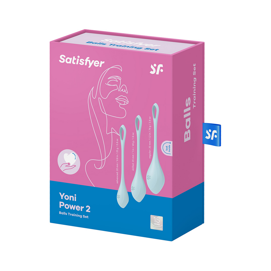 Yoni Power 2 - Kegel Balls Set - Hellblau