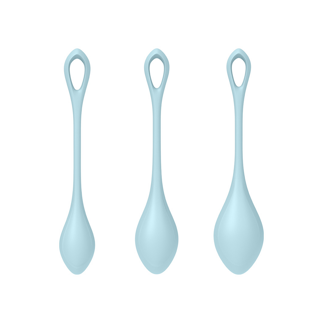 Yoni Power 2 - Kegel Balls Set - Hellblau