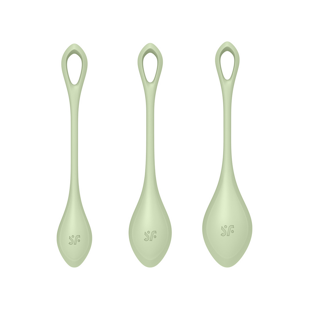 Yoni Power 2 - Kegel Balls Set - Hellgrün