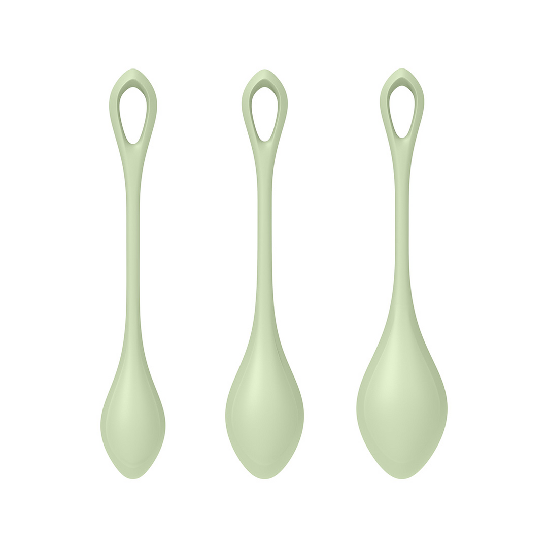 Yoni Power 2 - Kegel Balls Set - Hellgrün