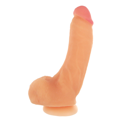 Girthy George Dildo mit Saugnapf - 9 Zoll - Fleisch