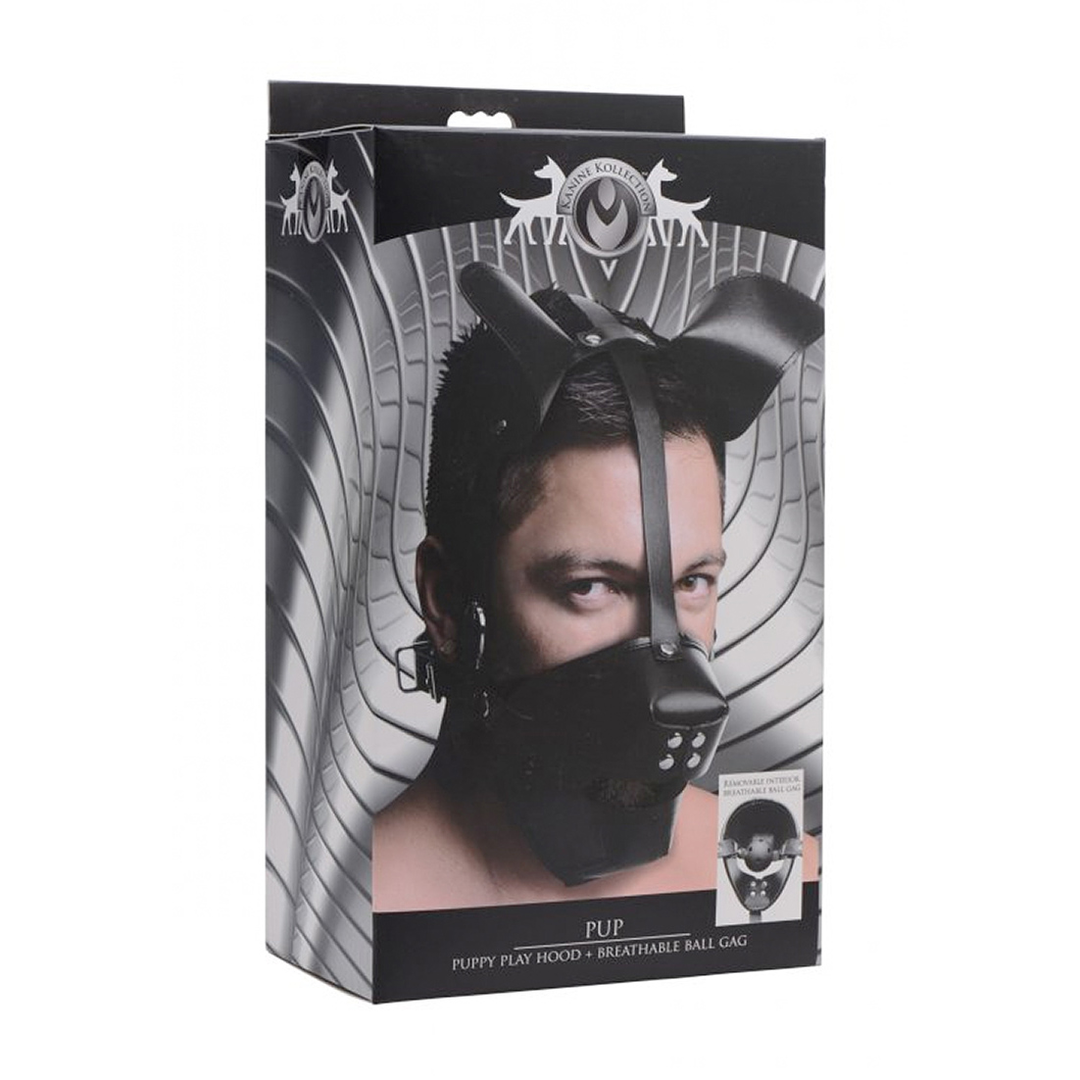 Pup - Welpen Spielmaske + Atmungsaktive Ballknebel