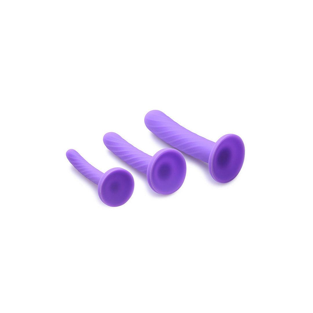 Tri-Play - 3-teilige Silikon-Dildo-Set