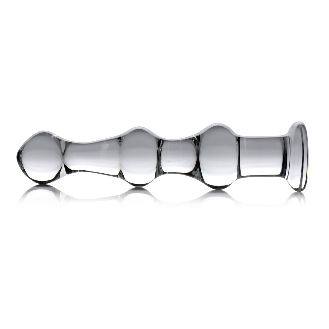 Mammut - Glas Dildo mit 3 Erhebungen