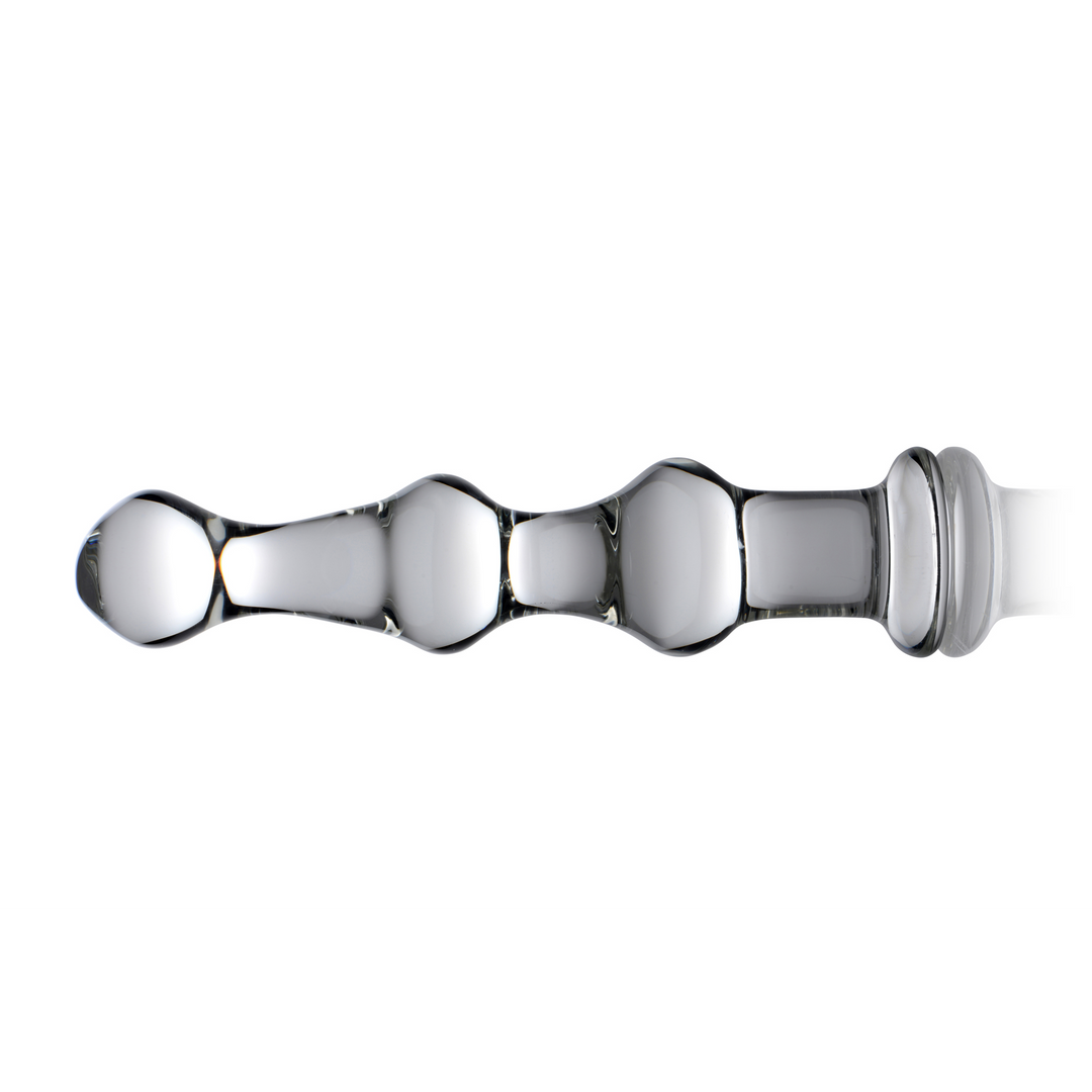 Mammut - Glas Dildo mit 3 Erhebungen