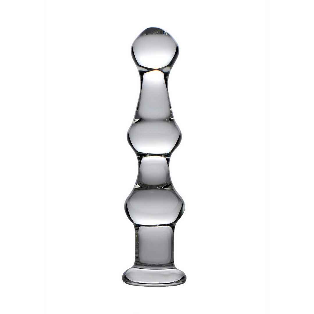 Mammut - Glas Dildo mit 3 Erhebungen