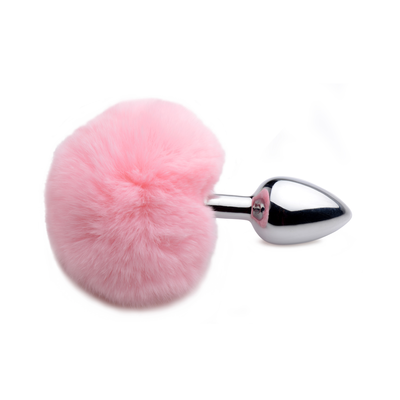 Flauschiger Hase Schwanz - Anal Plug - Pink