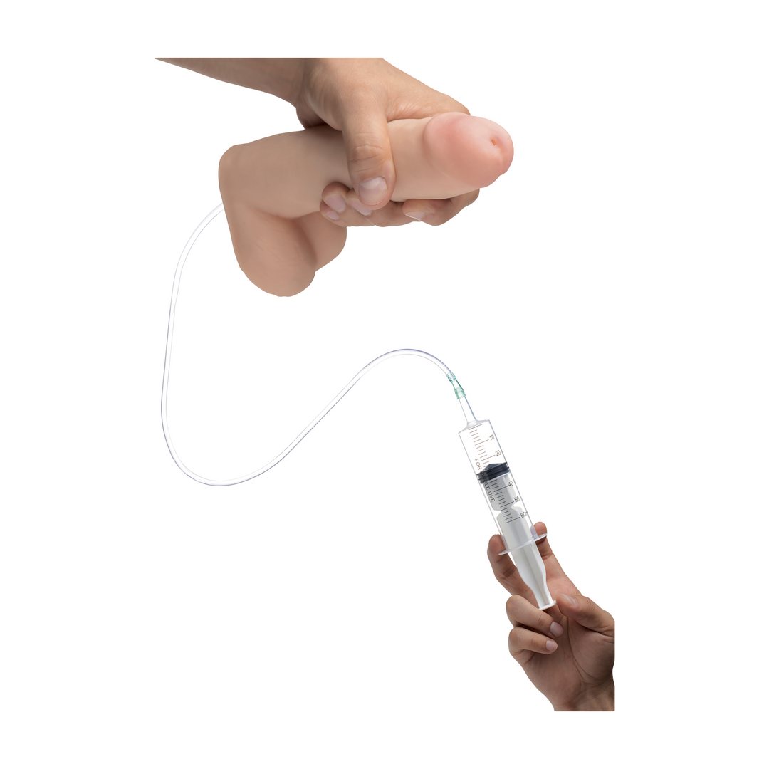 Realistischer Dual Density Squirting Dildo - 8 / 20,5 cm
