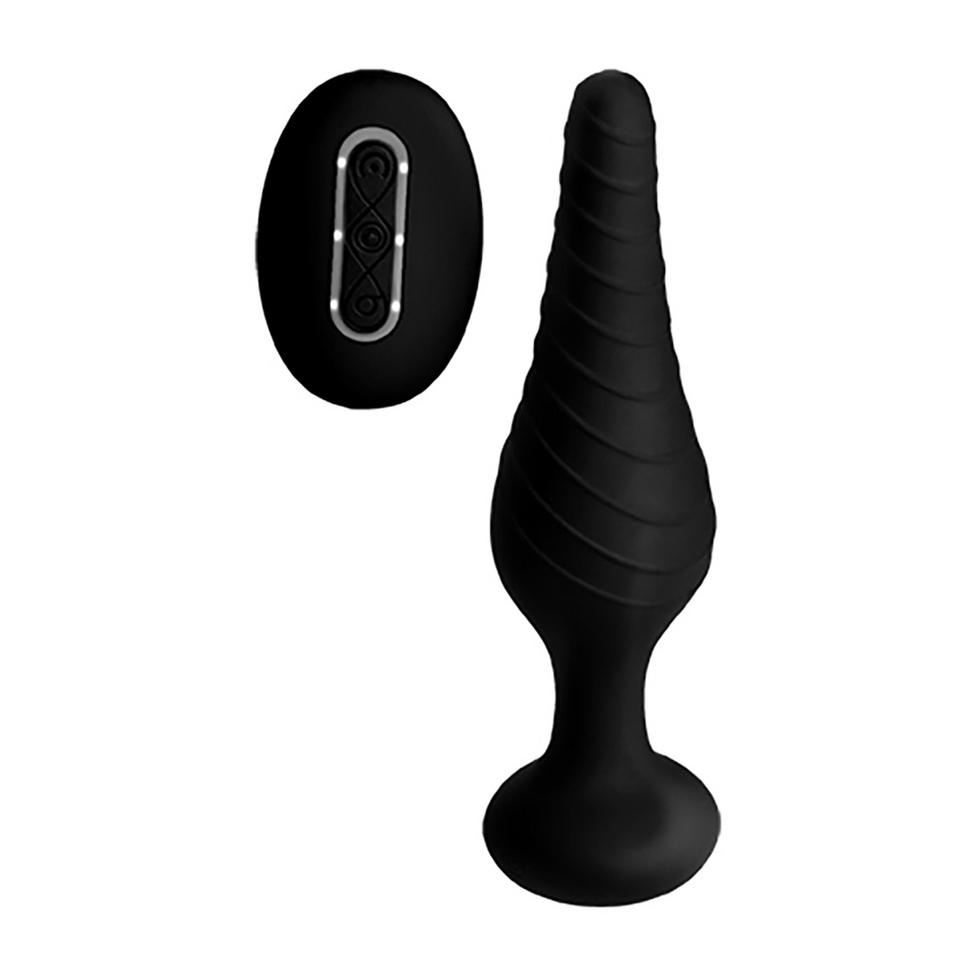 Silicone Vibrations-Anus-Stecker mit Fernbedienung